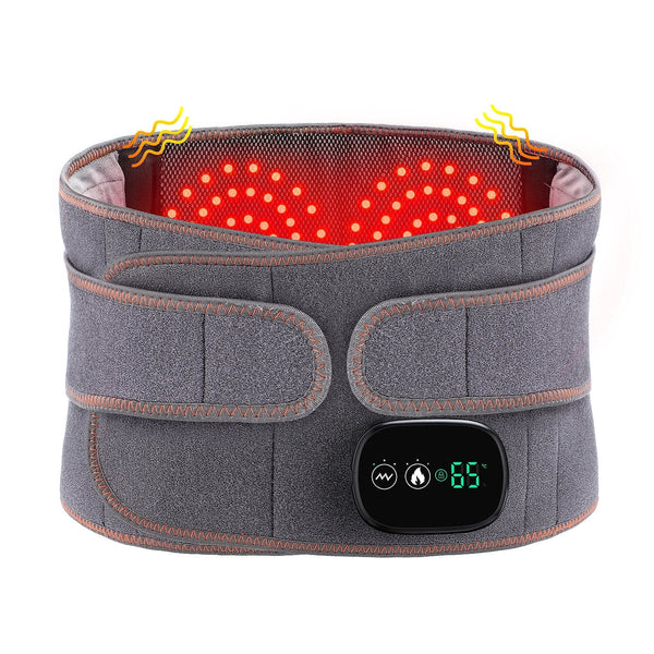 Heat Therapy Lumbar Support Belt with Massage