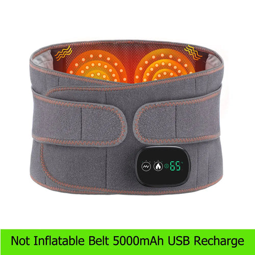 Heat Therapy Lumbar Support Belt with Massage